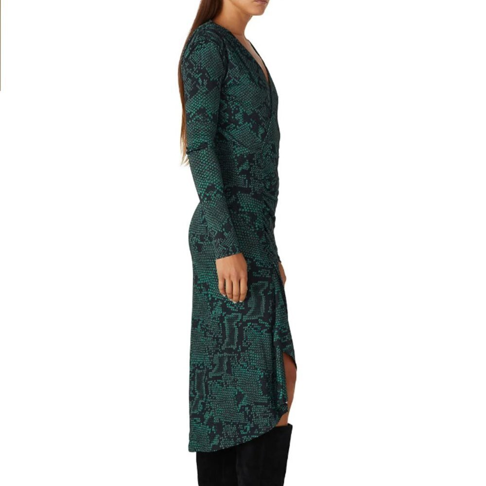 Atlein Green Snake Print Dress size US 6 - Picture 2 of 9